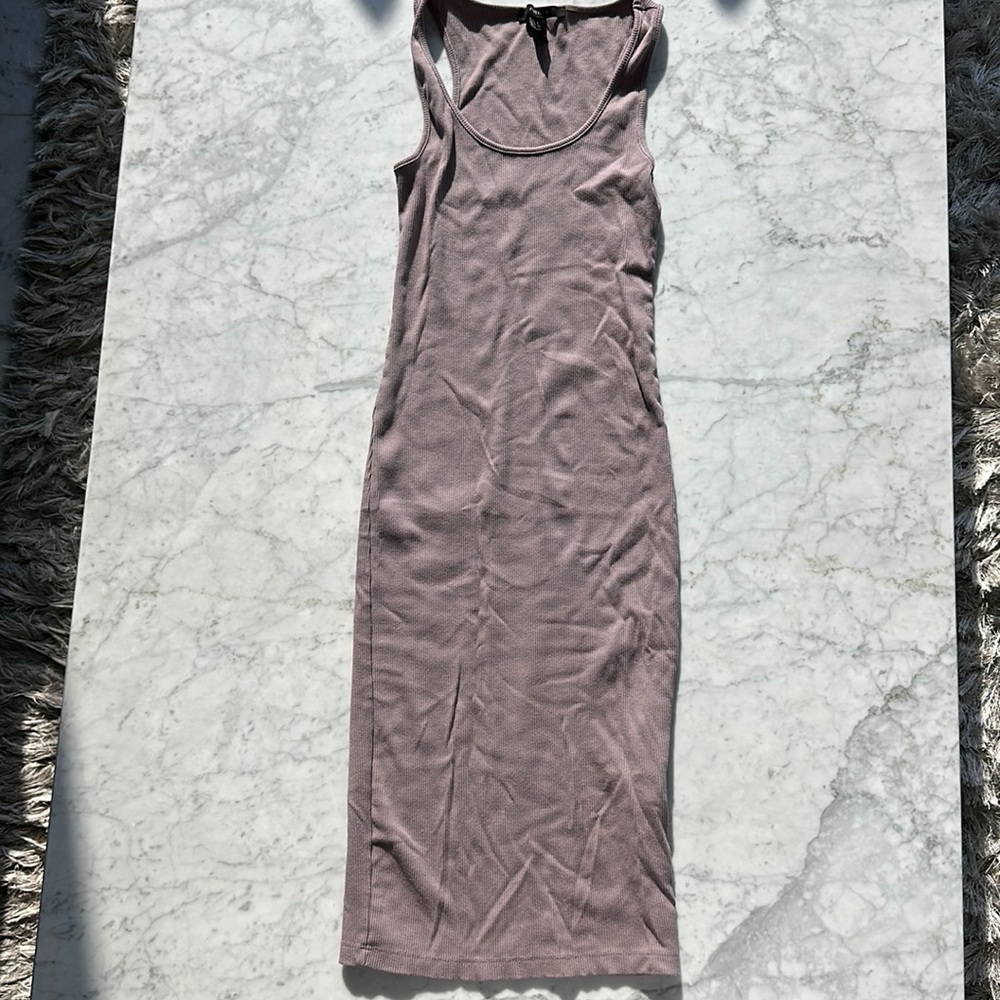 Faint Lavender Midi Dress